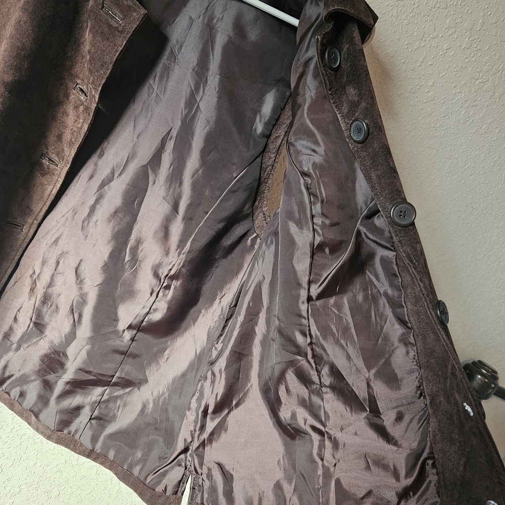 Brown Suede Women's Vest - Picture 5 of 7